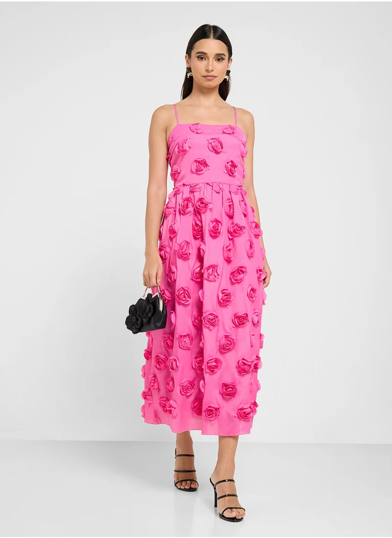 YAS Floral Strappy Dress