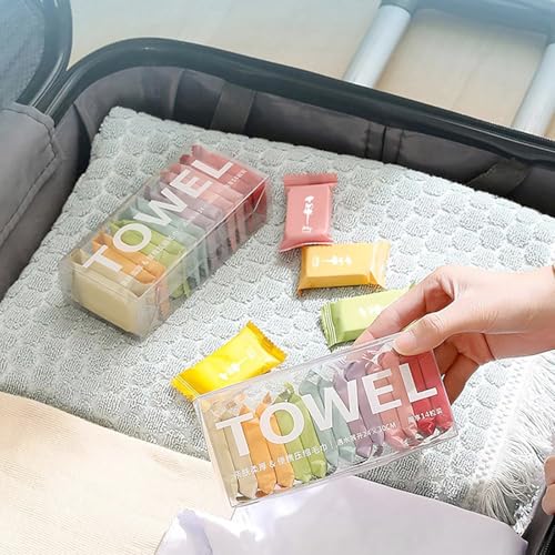 HEXONIQ® Coin Tissue Papers | Compressed Towels Tablet | Cotton Face Towels | Camping Wipes | Toilet Paper Tablets | For Home, Beauty and Outdoors | Larger, Stronger, Softer & Odor Free, Pack of 14 - Image 2