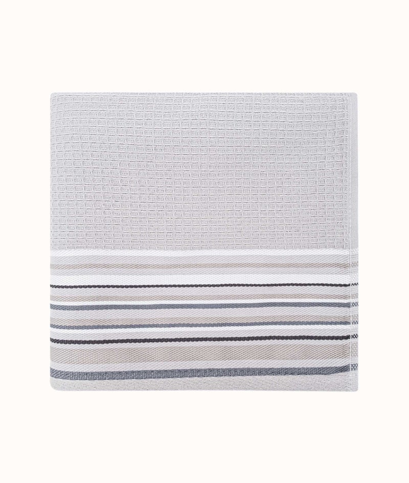 Limira 2'li Gri Çeyiz Havlu Seti 50x90-90x150 2262 50 x 90 - 90 x 150 - Image 2