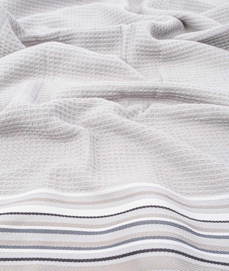 Limira 2'li Gri Çeyiz Havlu Seti 50x90-90x150 2262 50 x 90 - 90 x 150 - Image 4