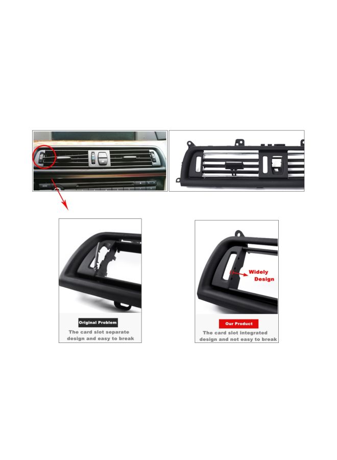 NIBEMINENT Front Console Grill Dash AC Air Vent For BMW 5 Series With Installation Tools - Image 4