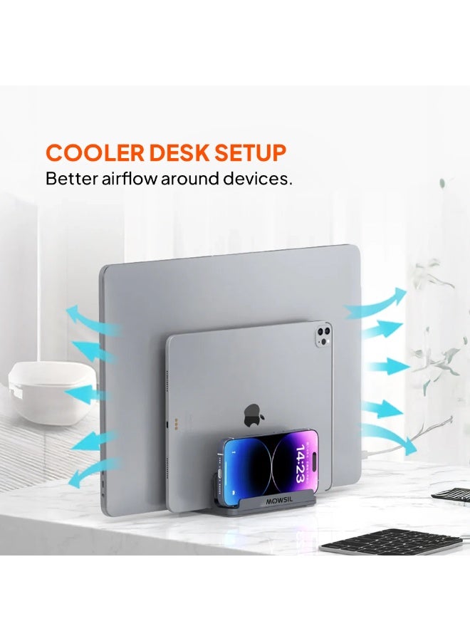 Mowsil Vertical Laptop Stand - Image 4