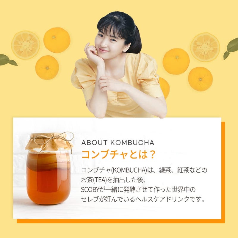 SEOUL TEAZEN KOMBUCHA CITRON, 50 GM, 10 STICKS, PROBIOTICS & PREBIOTICS. - Image 3