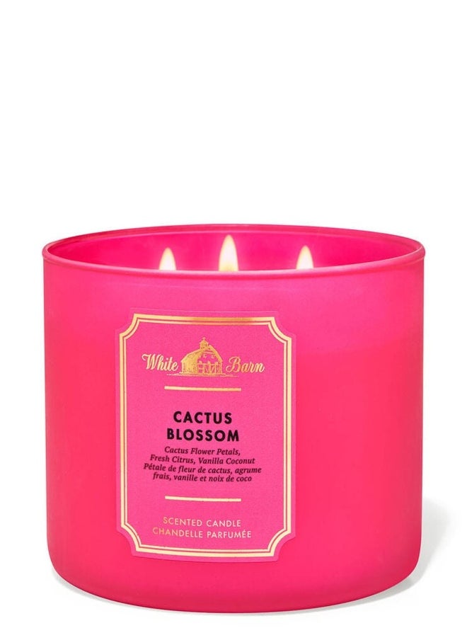 Bath & Body Works Cactus Blossom 3-Wick Candle 