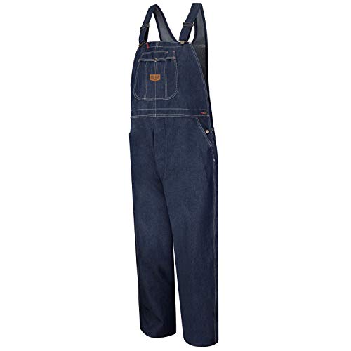 Red Kap Men's Denim Bib Overall, 48W x 30L - Image 2