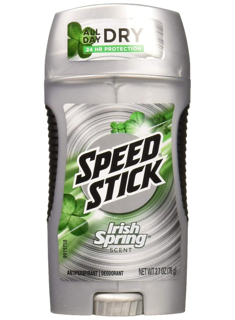 Speed Stick Original Antiperspirant & Deodorant, Irish Spring 2.70 oz - Image 1