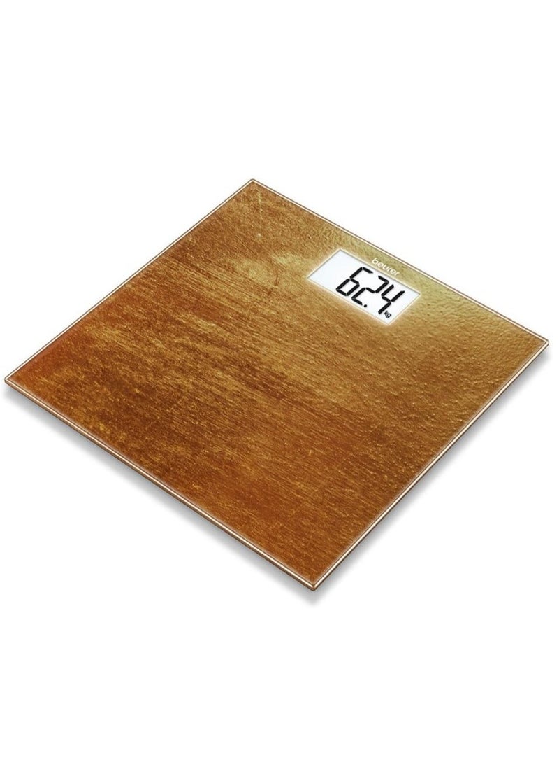 Beurer - Beurer Gs203 Rust Body Weight Digital Glass Scale Wooden Pattern - Image 1