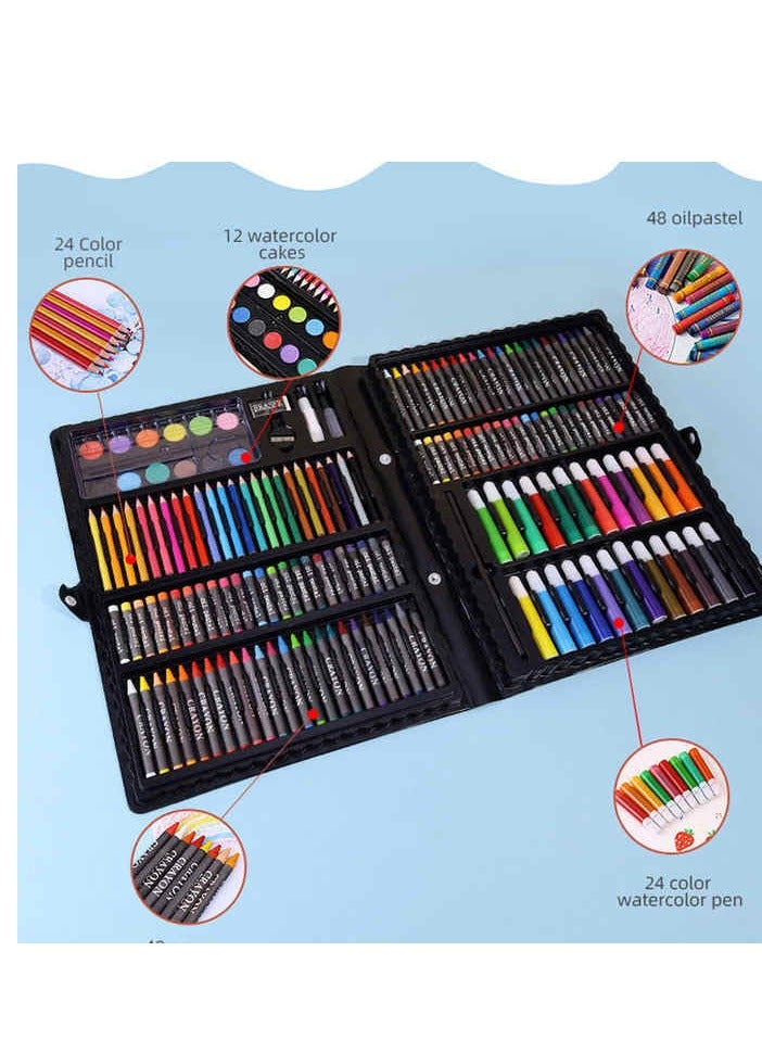 Kids Drawing and Coloring Kit - 168 Pieces - Super Mega Art Set