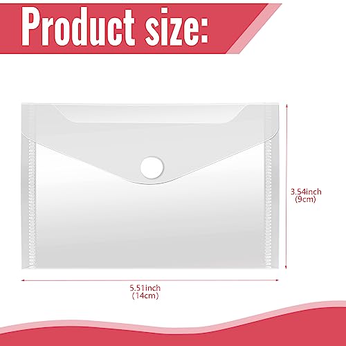 Vmiapxo 40 Pack Stamp and Die Storage Pockets, Reusable Small Plastic Envelopes Waterproof Sticker Organizer Receipt Holder Photo Storage Folders (3" x 5") - Image 2