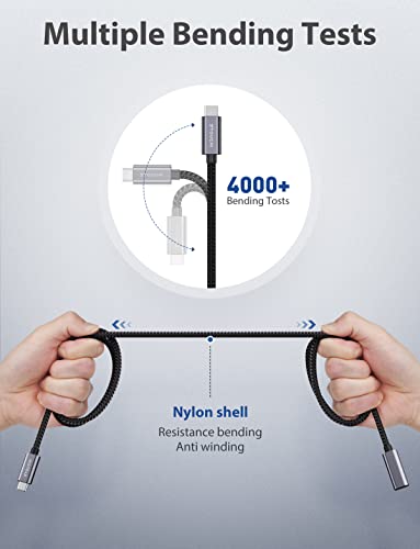 Stouchi USB C Extension Cable 10FT/3M, USB C Extension Cable Type C 3.1 Male to Female Fast Charging & Audio Data Transfer for iPhone 17 16 15, iPad mini/pro, MacBook Air M4 M3 M2/ M1 Mag- Safe - Image 5