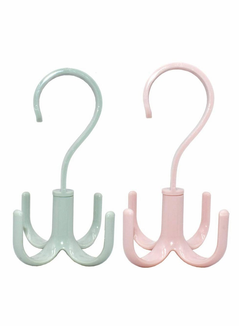 360 Degree Rotatable Hook Wardrobe Multi-Functional Bag Tie Hanger - Image 5
