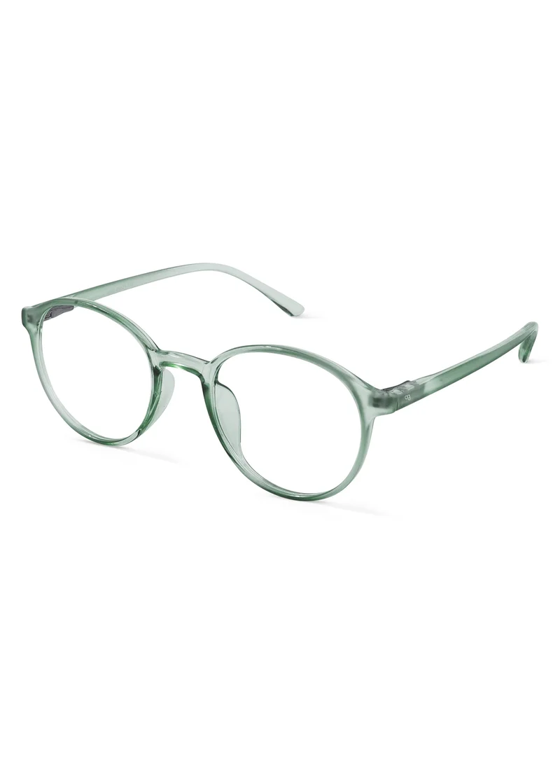 Woggles Analog Prism Round Blue Screen Glasses |Men & Women|100% UV Protection