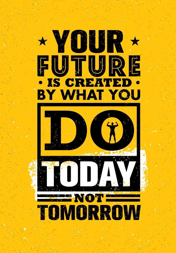 5 Ace your future is created|Motivational quotes|Inspirational quotes|Gym Poster| wall sticker paper poster(size:12x18 inch),multicolor - Image 5
