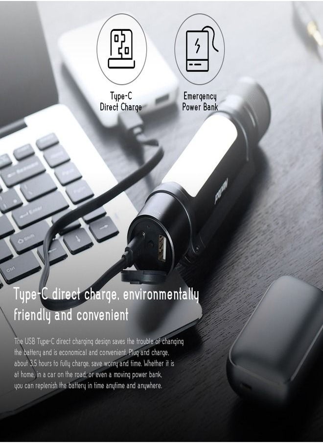 Nextool - NexTool Rechargeable Outdoor Portable Torchlight 6-in-1 LED Flashlight 1000 Lumens Telescopic Light USB Charging Light Emergency Light Power Bank IPX4 Waterproof Night Light - Image 1