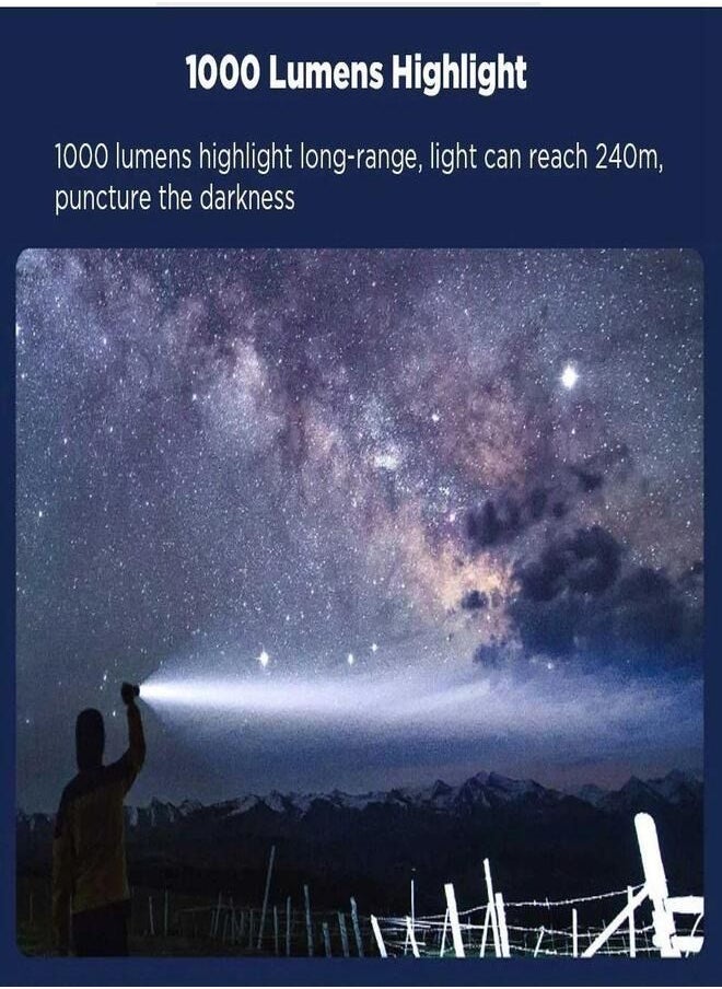 Nextool - NexTool Rechargeable Outdoor Portable Torchlight 6-in-1 LED Flashlight 1000 Lumens Telescopic Light USB Charging Light Emergency Light Power Bank IPX4 Waterproof Night Light - Image 1