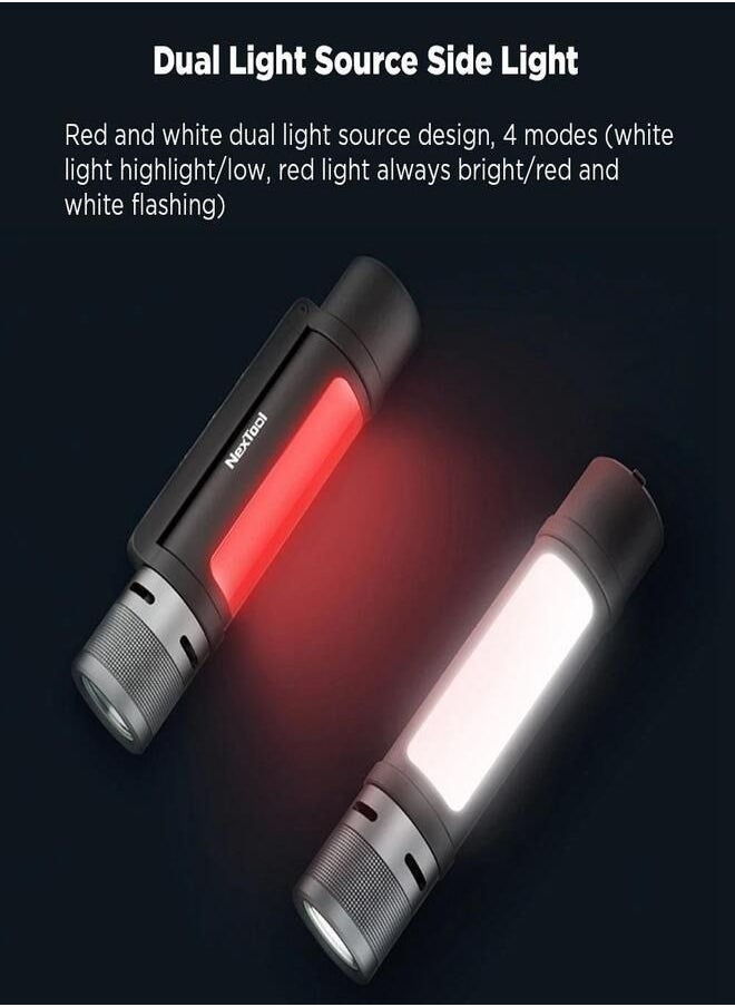 Nextool - NexTool Rechargeable Outdoor Portable Torchlight 6-in-1 LED Flashlight 1000 Lumens Telescopic Light USB Charging Light Emergency Light Power Bank IPX4 Waterproof Night Light - Image 1