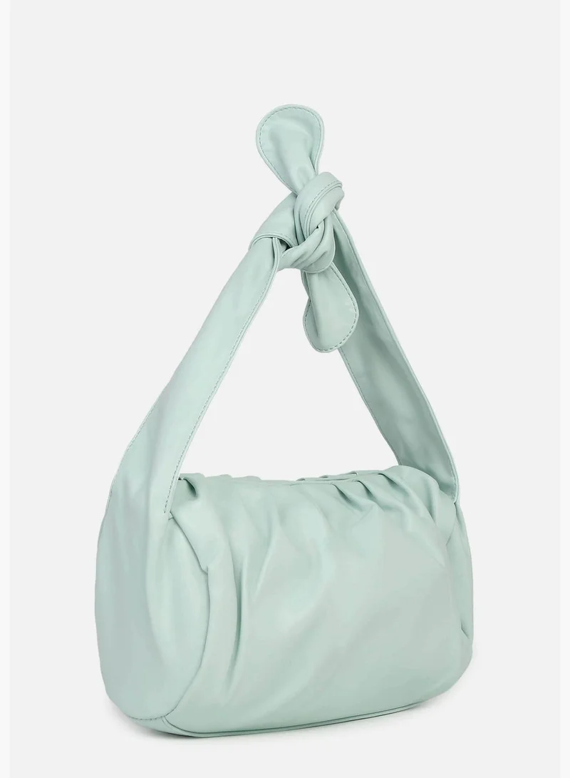 Haute Sauce Solid Zip Lock Duffel Bag with Handle detail