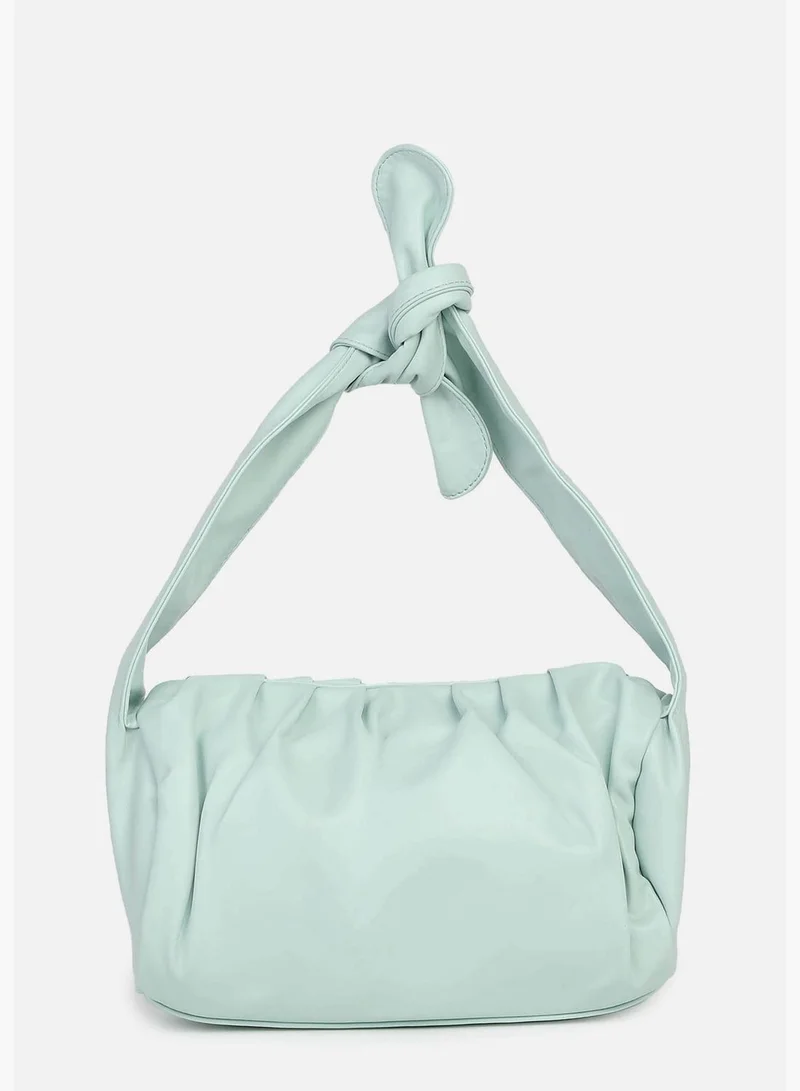 Haute Sauce Solid Zip Lock Duffel Bag with Handle detail