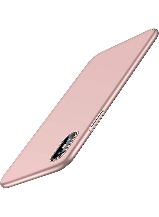promass Slim Fit iPhone Xs Max Case, Hard Plastic Ultra Thin Protective Cover Matte Finish Grip Phone Case for iPhone Xs Max 6.5 inch (2018) Gold TS-IPX-6.5-WM-RG-US-2