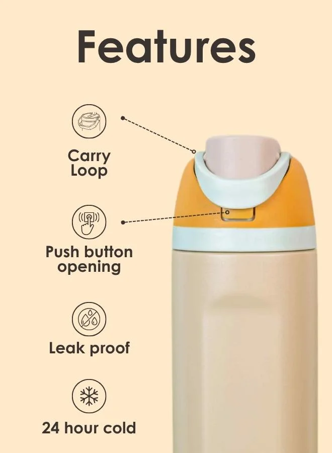 Casa Quesera SNAPTRON® Flip & Sip Insulated Stainless Steel Bottle