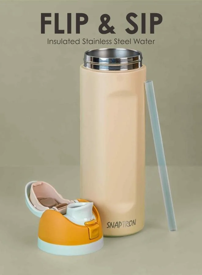 Casa Quesera SNAPTRON® Flip & Sip Insulated Stainless Steel Bottle