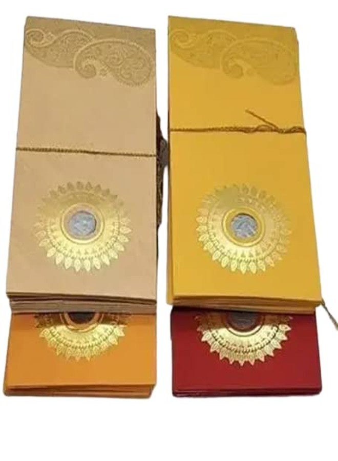 SEJASCOLLECTIONS Wedding Gift Envelopes pack of 40 pcs (4 packs) Coin Money Cash Gift Cover Shagun Birthday Diwali Lifafa Assorted Multicolour Premium Envelopes. - Image 1
