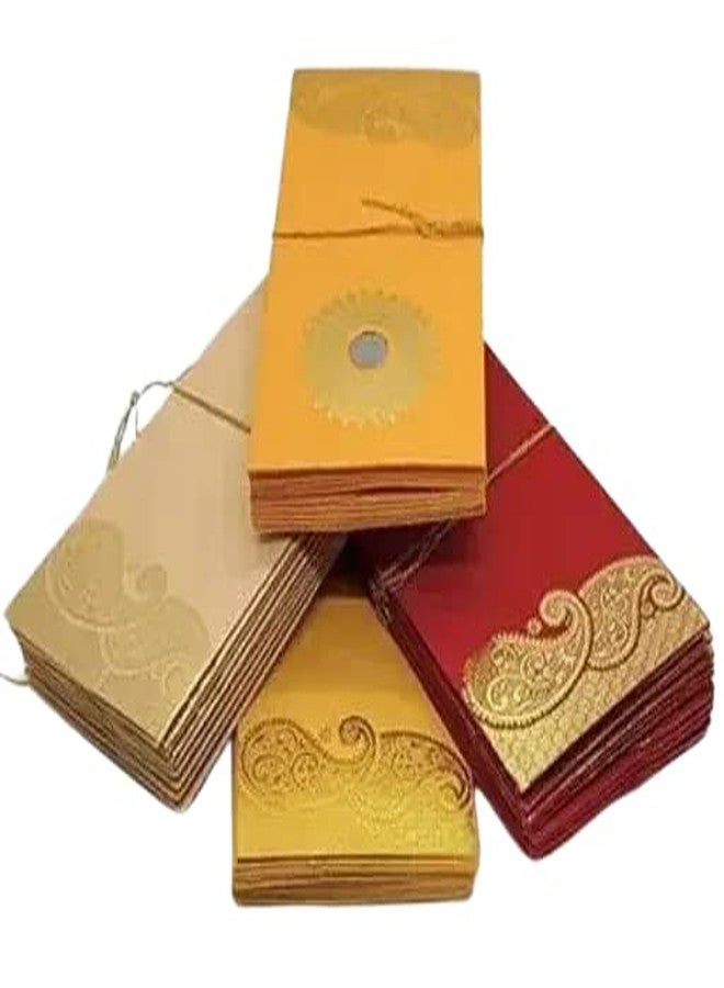 SEJASCOLLECTIONS Wedding Gift Envelopes pack of 40 pcs (4 packs) Coin Money Cash Gift Cover Shagun Birthday Diwali Lifafa Assorted Multicolour Premium Envelopes. - Image 2