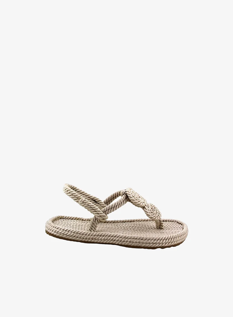 Mumka Rope Sandals Nomads Circle - Ivory White