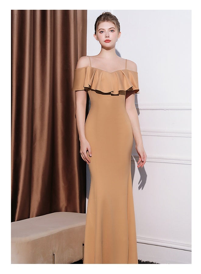 إسكدنيا فستان سهرة فرنسي فاخر ذات طابع أنيق - Image 1