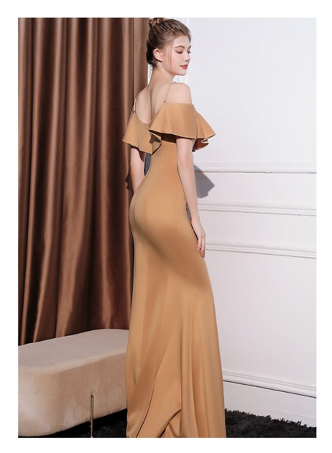 إسكدنيا فستان سهرة فرنسي فاخر ذات طابع أنيق - Image 4