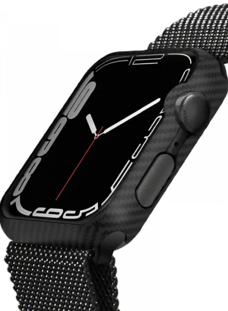 PITAKA Air Case for Apple Watch 49MM / Easy access to buttons and switches / Provides protection against scratches, drops, and bumps / Compatible with screen protectors less than 0.2mm thick - Black - Image 2