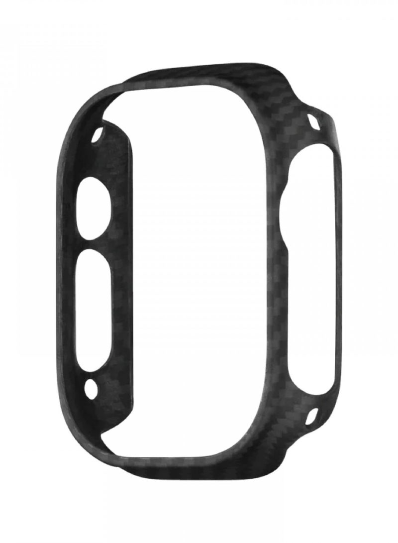 PITAKA Air Case for Apple Watch 49MM / Easy access to buttons and switches / Provides protection against scratches, drops, and bumps / Compatible with screen protectors less than 0.2mm thick - Black - Image 1