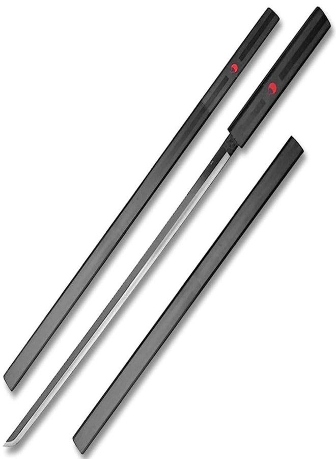 UMANI® Anime Cosplay Samurai Sword 41 Inch Decorative Collectible Sword Various Styles Available(Wooden) (1002-SAS-UKE Black) - Image 5