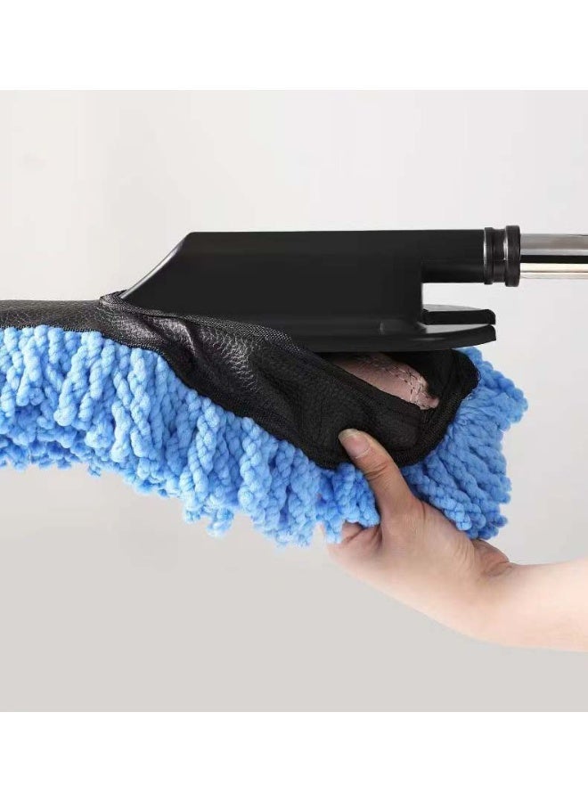 jaexest Extendable Long Handle Microfiber Duster – Scratch-Free Car Cleaning Tool for SUV, Truck, Motorcycle & Home (Blue) - Image 5