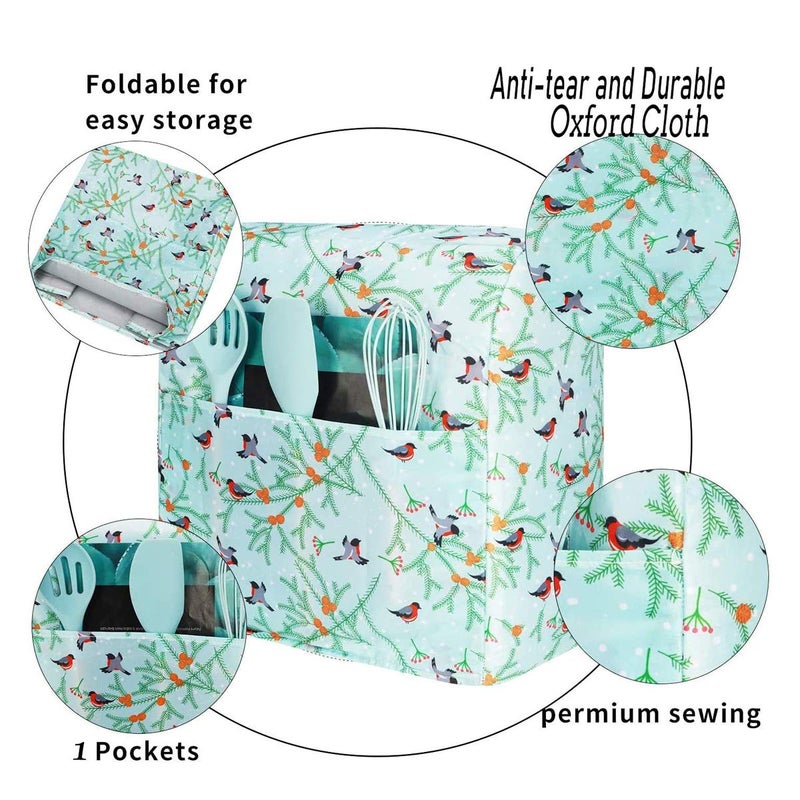 TUYUU Kitchen Aid Mixer Cover Compatible with 6-8 Quarts Kitchen Aid/Hamilton Stand Mixer/Tilt Head & Bowl Lift Model,Bird Print Mixer Cover Pioneer Woman Kitchen Accessories,Kitchen Aid Mixer Accessories - Image 3