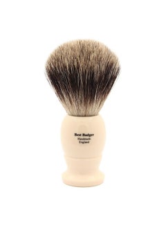 Edwin Jagger 1Ej877 Medium Best Badger Shaving Brush, Imitation Ivory For Use With Shaving Cream Or Soap For Men  - Image 2