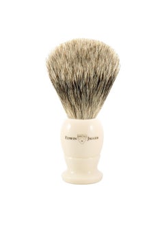 Edwin Jagger 1Ej877 Medium Best Badger Shaving Brush, Imitation Ivory For Use With Shaving Cream Or Soap For Men  - Image 1