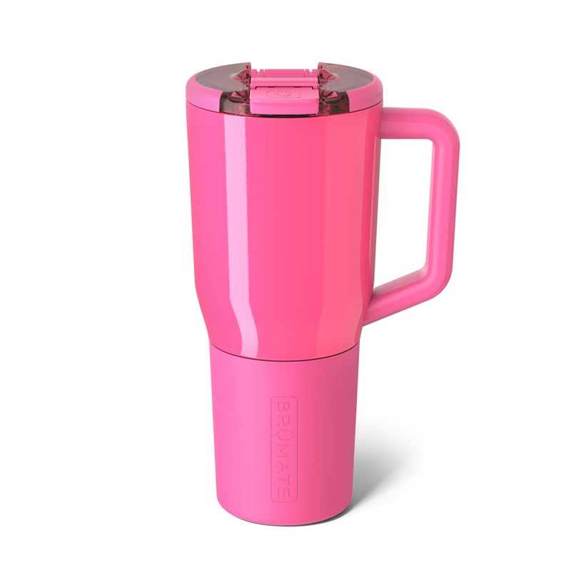 BrMate Mv 35oz 100 Leak Proof Insulated Coffee Mug with Handle Lid Stainless Steel Coffee Travel Mug Double Walled Coffee Cup Neon Pink
