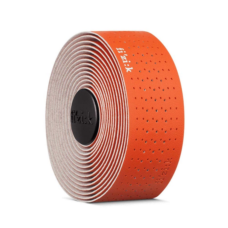Fizik Tempo Microtex Classic,Road Bike Performance bar Tape, Orange, 2mm - Image 1
