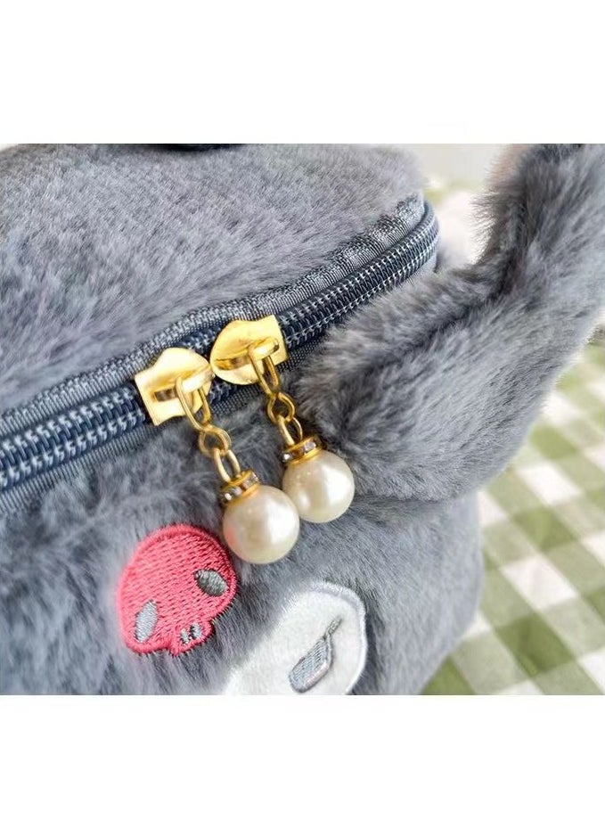 Sanrio - 8-inch Sanrio Kuromi portable plush cosmetic bag - Image 1