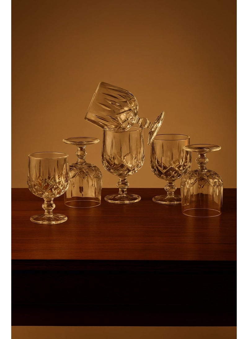 Delisoga Set of 6 Pure Glass Juice Glasses Clear 240 ml - Image 1