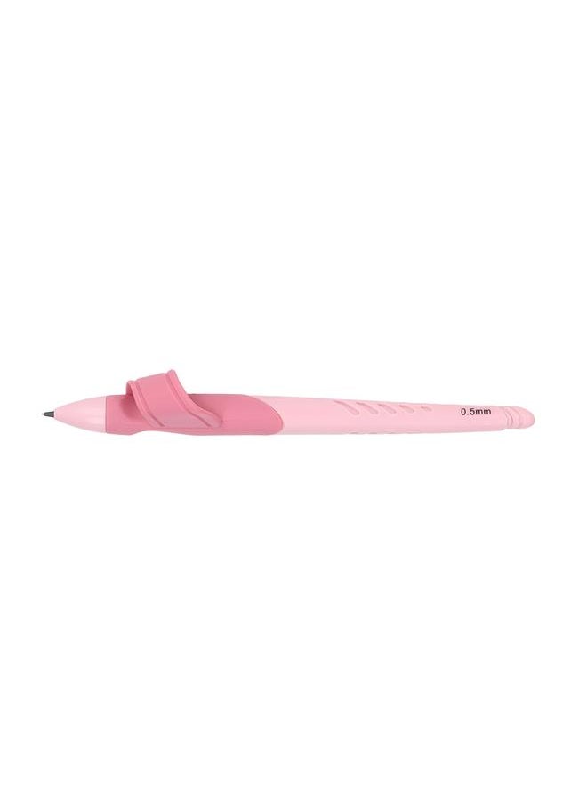 Thoraya - Mechanical Pencil 0.5mm Ergonomic Grip Posture Correction 3 Fingers Positioning Lead Pencil for Kids StudentsPink - Image 1