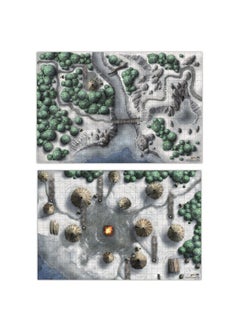 Gale Force Nine D&D: Icewind Dale Encounter: 2 Map Set - (2X 20X30) - Gf9'S Official Dungeons & Dragons Tapletop Maps  - Image 1
