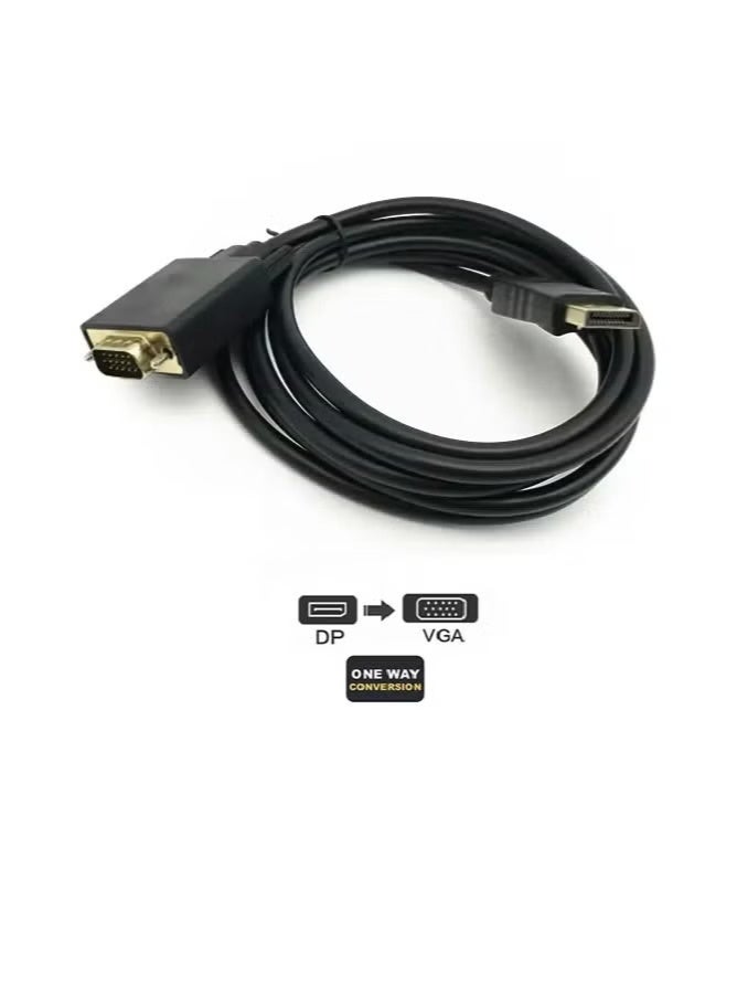 FUJISHKA DP to VGA Converter, DP (male) to VGA (male) - Image 1