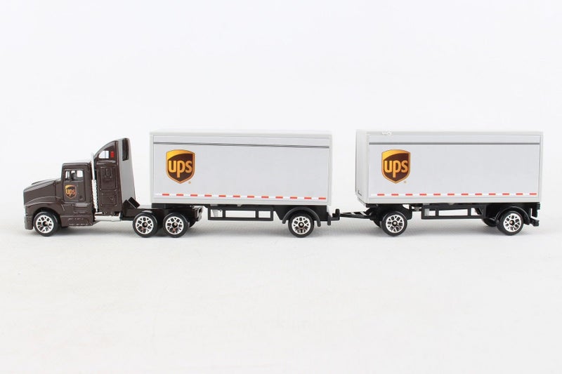 Daron UPS Die Cast Tractor with 2 Trailers - Image 4