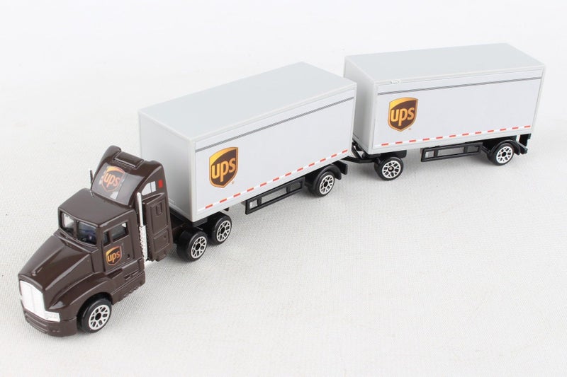 Daron UPS Die Cast Tractor with 2 Trailers - Image 2