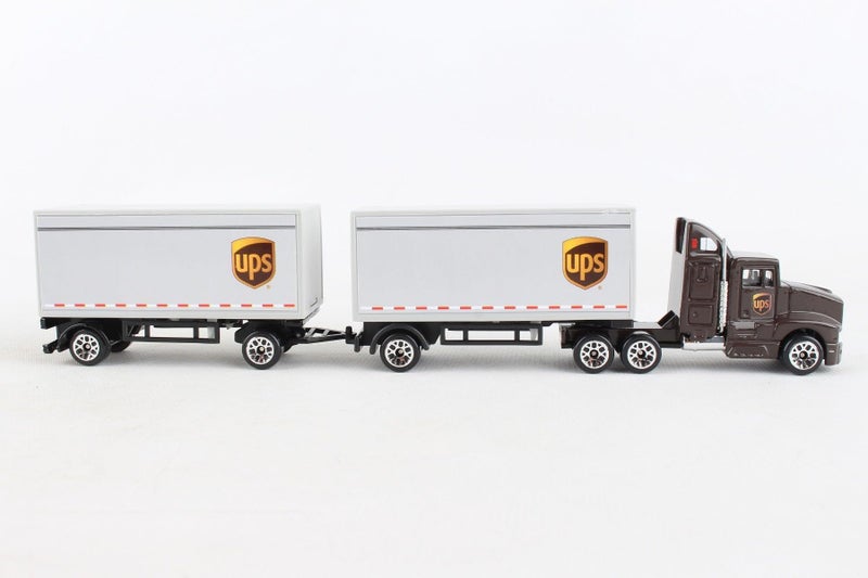 Daron UPS Die Cast Tractor with 2 Trailers - Image 3