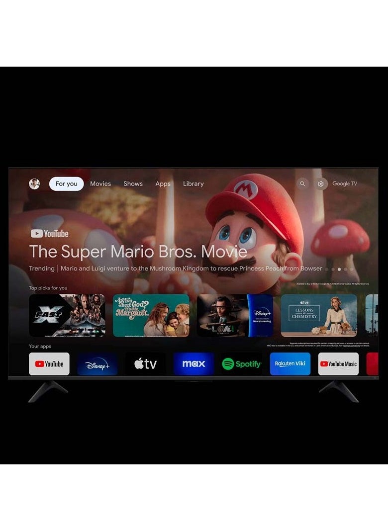 Xiaomi TV A 65″ Inch 2025, Google TV, 4K UHD Display, Dolby Audio, DTS-X, And DTS Virtual X, Bluetooth Remote Control