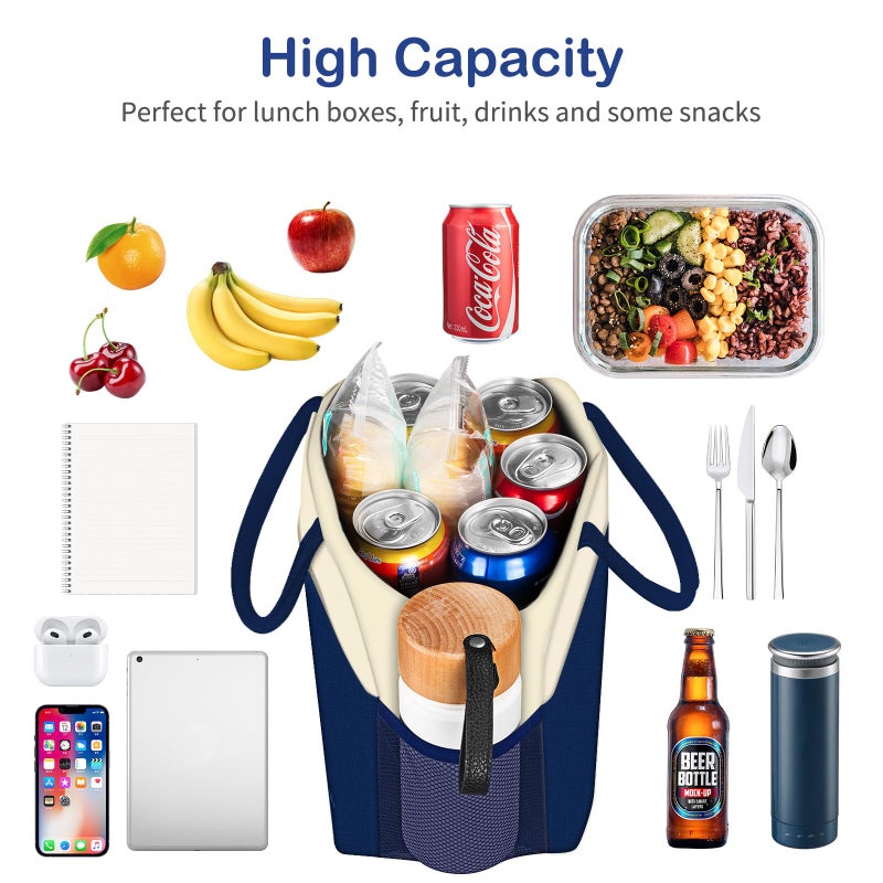 Dalinda Lunch Bag Women  Lunch Box For Women Men Reusable Insulated Lunch Tote Bag  Handbags Case High Capacity For Travel Work Picnic - Image 2