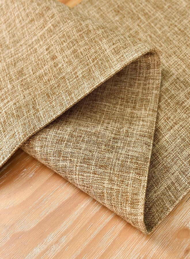 NEWISHER Farmhouse Rustic Faux Linen Table Runner Neutral Coffee Table Runners Double Layer Reversible Rectangle Runners for Daily Use Kitchen Dining Banquet Holiday 13x48 Inch - Image 4